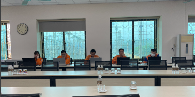 Tổ chức thi sát hạch An toàn vệ sinh lao động định kỳ 2023 tại Xí nghiệp Dịch vụ Điện lực Phú Thọ